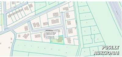 1/4 dalies žemės sklypo aukcionas Klaipėdos rajone, Kalotės seniūnijoje, pradinė kaina 48800 EUR