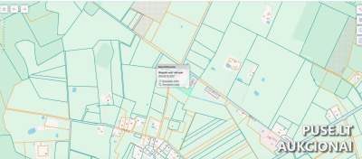 1/2 Žemės sklypo dalies pardavimas Klaipėdos rajone, Rudgalvių kaime, pradinė kaina 1084 EUR