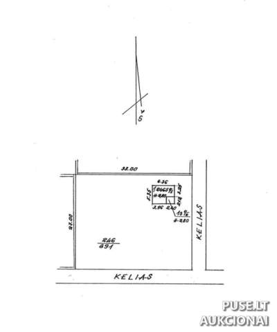 Parduodama 1/3 sodo pastato su žemės sklypu Panevėžio rajone, Kaubariškio k., 1668 EUR pradinė kaina