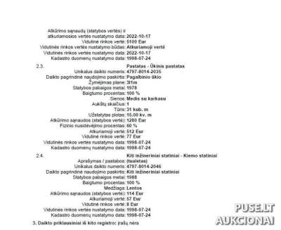 Priešgaisrinės stoties pastatų kompleksas Joniškio r. sav. Stupurų k. 2367 EUR pradine kaina