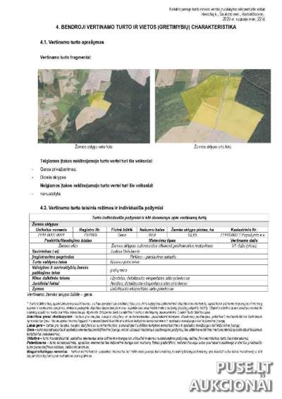 Didelis 52.65 ha žemės ūkio sklypas Radviliškio r. sav., Reksčių k. antstolių aukcione nuo 262200 EUR