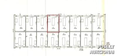 Garažo boksas Rokiškio rajone, Serapiniškio kaime, 23,54 kv. m, pradinė kaina 1810 EUR