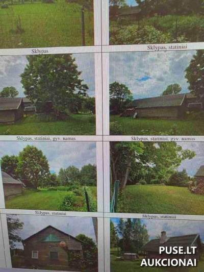 Žemės sklypas su gyvenamuoju namu Švenčionių rajone, Mylionių k., pradinė kaina 108000 EUR