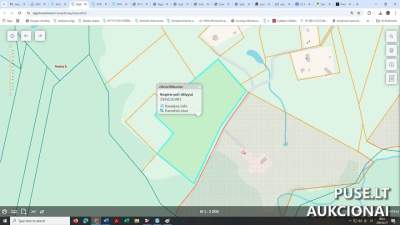 Parduodama žemės ūkio paskirties sklypo dalis Elektrėnų sav., Genių k., pradinė kaina 1680 EUR