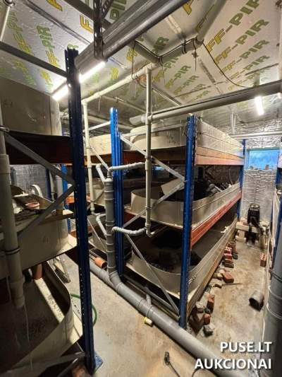 Оборудование для разведения креветок, выставленное на торги UAB Akva ferma за 17500 EUR