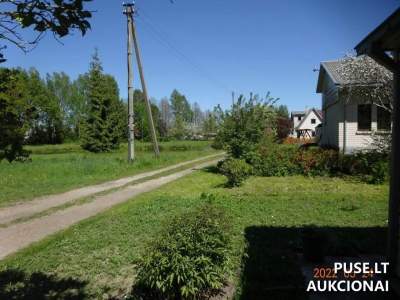 Žemės sklypas Prienų rajone, Byliškių kaime, Tvenkinio g. 7, su 1/1 dalimi, pradinė kaina 12000 EUR