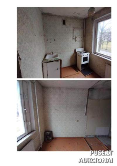 1 kambario butas Didžiasalyje, Ignalinos r., 32.95 kv.m, pradinė kaina 1152 EUR