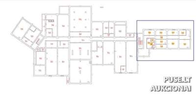 Parduodama gydymo įstaigos pastato dalis su katiline ir žemės sklypo dalimi Panevėžyje, Elektronikos g. 6, pradinė kaina 143000 EUR