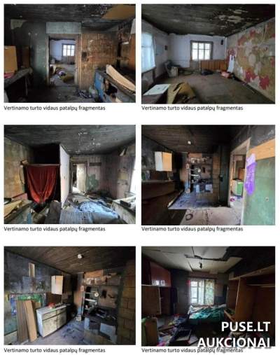 Parduodamas gyvenamasis namas Rokiškio rajone, Lukštų kaime, Lukštų g. 17, pradinė kaina 3933 EUR