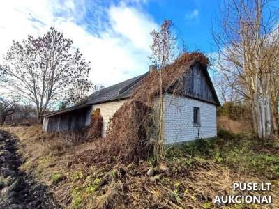 Sodyba Pakruojo rajone, Grikpėdžių kaime, Senoji g. 13, su ūkiniais pastatais ir 0.2117 ha sklypu, pradinė kaina 1910 EUR