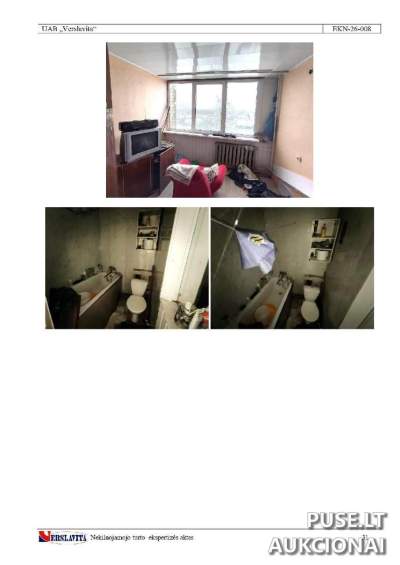 Parduodamas butas Kėdainių r. sav., Šėtos g. 116, pradinė kaina 11200 EUR - Antstolių varžytynės