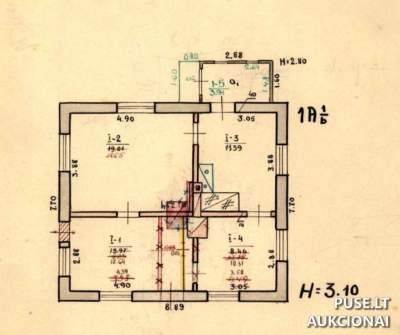 Gyvenamasis namas su ūkiniais pastatais Rokiškio rajone, Obeliuose, J. Janonio g. 45 - Pradinė kaina 3840 EUR