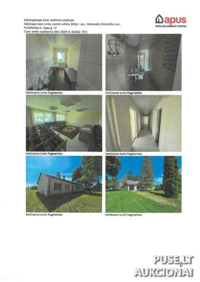 Parduodamas vaikų darželio pastatas Biržų rajone, Pučiakalnės k., 161.93 kv.m, pradinė kaina 19764 EUR