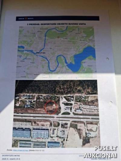 Žemės sklypo dalies pardavimas Kaune, Islandijos pl. 8, pradinė kaina 1808 EUR, antstolių varžytynės