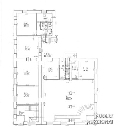 Administrative Building for Sale in Radviliškis, Dariaus ir Girėno g. 16 (679 sqm), Starting Bid 261600 EUR