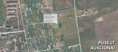 1/2 dalis žemės ūkio sklypo Kauno r. sav. Voškonių k. aukcione nuo 560 EUR