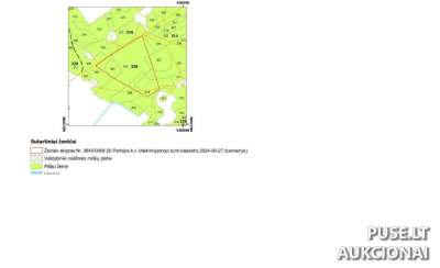 Žemės sklypo dalis Varėnos r. Perlojos kaimo vietovėje, pradinė kaina 4158 EUR - unikalus NT objektas
