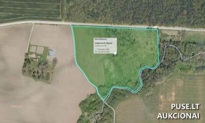 Žemės sklypas Mažeikių rajone, Pievėnų kaime, 6.67 ha, 12480 EUR pradinė kaina