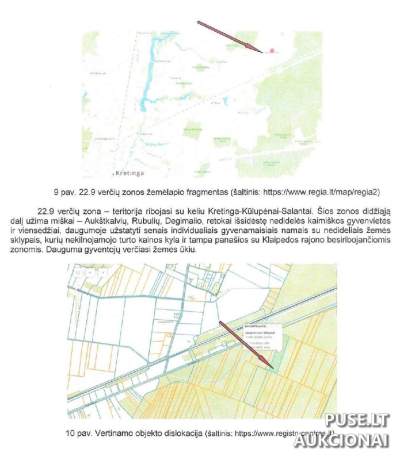 Žemės ūkio paskirties sklypo dalis Kretingos rajone, Voveraičių kaime, pradinė kaina 1789 EUR