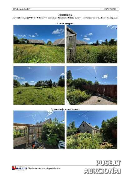 Žemės sklypas su gyvenamuoju namu Kėdainių rajone, Paliediškiuose, 7/10 dalis už 8498 EUR