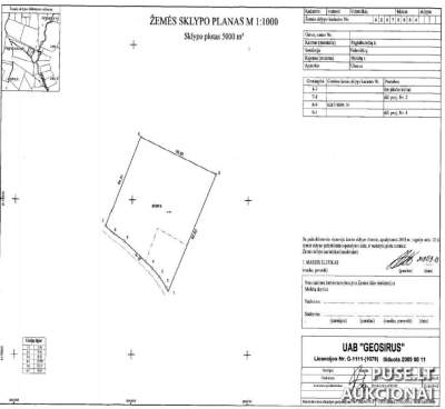 Žemės sklypas Molėtų rajone, Pagrabuosčių k., su 1/1 dalimi, pradinė kaina 14560 EUR