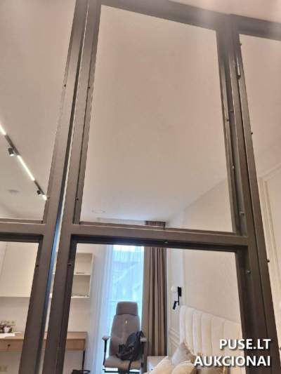 Metaliniai juodi rėmai pertvara parduodami varžytynėse nuo 100 EUR