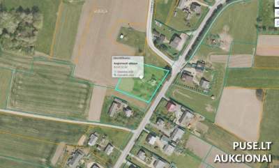 Parduodamas žemės sklypas Mažeikių rajone, Rubikų kaime, Bažnyčios g. 47, pradinė kaina 7200 EUR