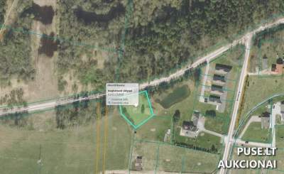 Žemės sklypas Mažeikių r., Reivyčių k., Sodžiaus g. 33, 0.1563 ha, pradinė kaina 6960 EUR