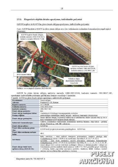 Parduodamas 5.39 aro žemės sklypas Kaune, Priekulės g. 12E, pradinė kaina 70960 EUR