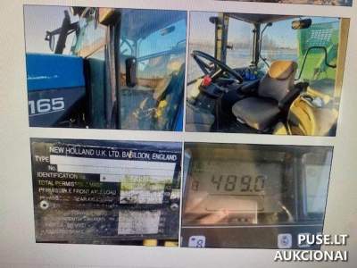 Parduodamas ratinis traktorius New Holland TM165 12060 EUR kaina - Antstolių varžytynės