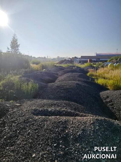 Naudoto asfalto granulės 657,50 t aukcione, pradinė kaina 4261 EUR