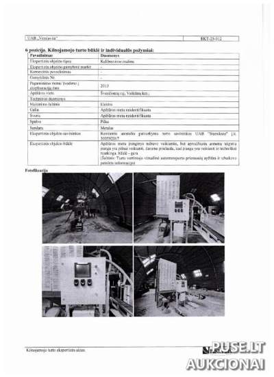 Kalibravimo mašina aukcione Švenčionių rajone, Vaškūnų km. už 108943 EUR