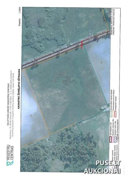 4.86 ha žemės ūkio sklypas Pagėgių savivaldybėje, Nausėdų kaime, pradinė kaina 5280 EUR