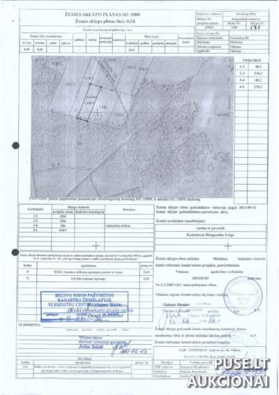 Žemės sklypas Vilniaus rajone, Uosininkų III k. parduodamas aukcione nuo 1944 EUR