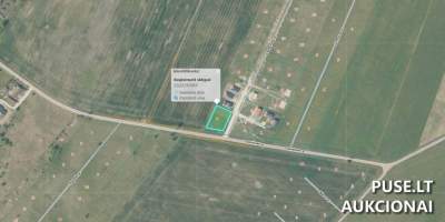 Parduodamas 0.1267 ha žemės sklypas Klaipėdos rajone, Baukštininkų k., pradinė kaina 17496 EUR
