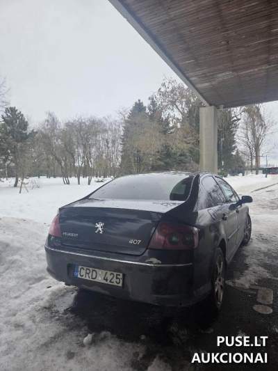 Parduodamas automobilis PEUGEOT 407 Kaune 2007 m. benzinas 300 EUR pradinė kaina