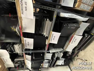 Kompiuterinė įranga aukcione Vilniuje, pradinė kaina 2442 EUR