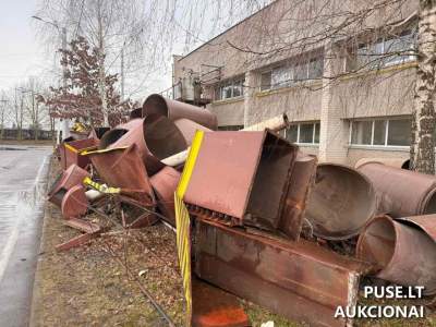 Juodojo metalo laužo pardavimas Kaune aukcione nuo 7520 EUR be PVM