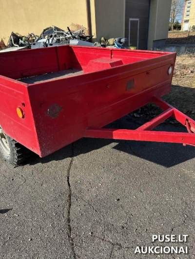 Lengvojo automobilio priekaba AP 0,3 aukcione Šiauliuose, pradinė kaina 160 EUR – 1994 m. modelis