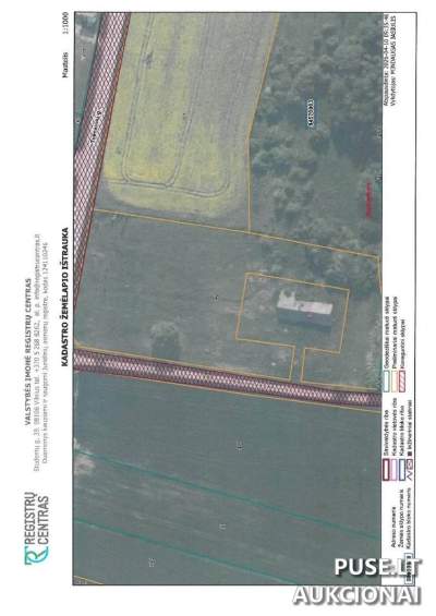 Žemės ūkio paskirties sklypas Jurbarko rajone, Raudonės miestelyje 3728 EUR