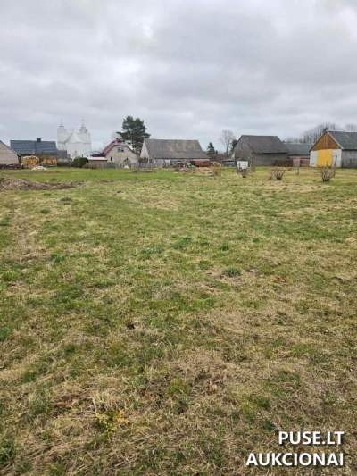 Valstybinis žemės sklypas Skuodo r. sav., Mosėdžio miestelyje, Gėlių g. 13A, pradinė kaina 952 EUR