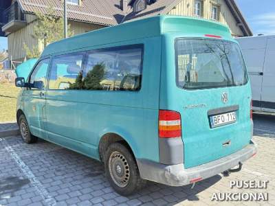 VW Transporter Combi 9 vietų dyzelinis mikroautobusas nuo 350 EUR pradine kaina