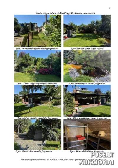 Parduodamas 0.0503 ha žemės sklypas Kaune, Aukštaičių g. 86, pradinė kaina 158656 EUR