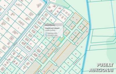 Žemės sklypas Klaipėdos r. sav., Trušelių kaim., 4000 EUR pradinė kaina, Atskirųjų želdynų teritorija