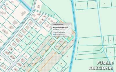 Žemės sklypas Klaipėdos r. sav., Trušelių kaimas, parduodamas aukcione už 2885 EUR