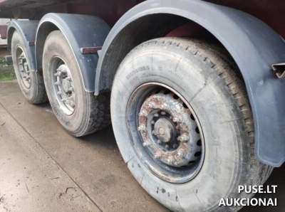 Didesnės nei 10t. puspriekabė WIELTON NW 38, 2009 m. gamybos, pradinė kaina 8100 EUR