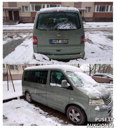 VW Multivan keleivinis automobilis pradinė kaina 4000 EUR - Antstolių varžytynės