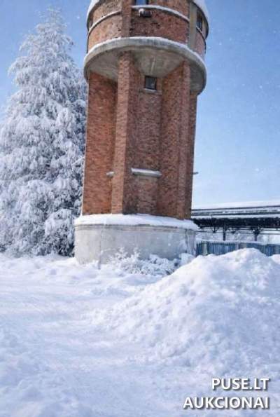 Parduodamas unikalus vandentiekio bokštas Lazdijų rajone, Šeštokuose, pradinė kaina 39900 EUR