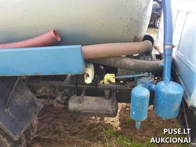 1991 GAZ-3307 Vacuum Tank Truck for Auction in Vilnius District, Starting Bid 500 EUR