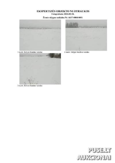 3/4 Žemės ūkio paskirties sklypo dalis Panevėžio r. sav., Budrionių k. su 40.0 našumo balu už 1760 EUR